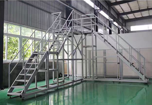 แพลตฟอร์มอลูมิเนียมอัลลอยด์บันไดบันไดบันไดบันไดสำหรับงานซ่อมบำรุงรักษาความสูงตามสั่ง - Product Image 6