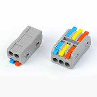 Connecteur de câble miniature PCT-2-2M/2-3M, bornier à levier réutilisable, connecteur à raccordement rapide 32A 250V pour fils rigides et toronnés