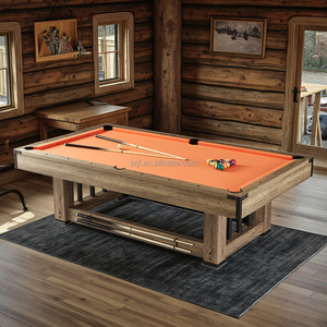 Mesa de Billar S.Q.F Ultimate Luxury Entertainment de 7 pies 3 en 1, Personalizable, de MDF, con Bolsillos de Nailon, Diversión Interminable, Juego de Snooker y Billar - Product Image 3