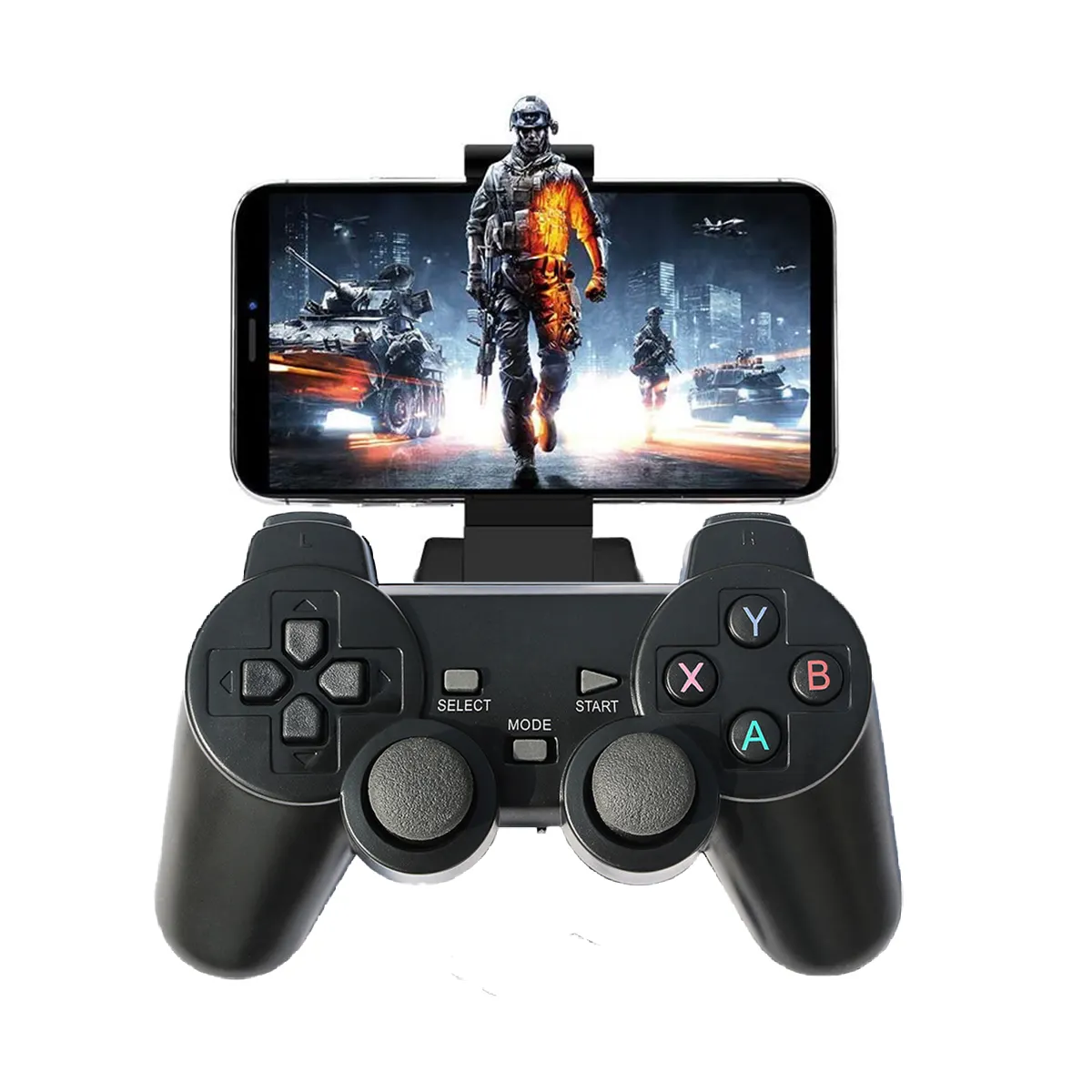 Controller di gioco della Console del telefono cellulare a doppia vibrazione Wireless 2.4G per Android PC PS3 PS4 TV Box