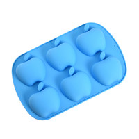 Individuelle 3d Antihaft-BPA-freie Fruchtgeläform Silikonkuchenform, Kinder handgemachte Plätzchenform