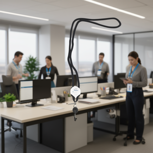 Laccetto da collo Ilan da 45 cm con clip per porta badge identificativo, confezione da 8 pezzi - Product Image 3