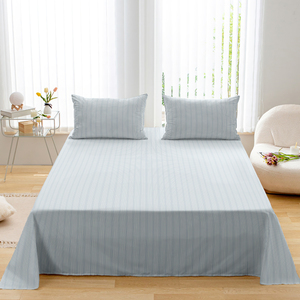 Ensemble de literie plat pour hôtel en microfibre taille double, 2 pièces, certifié OEKO-TEX, 1800TC, non toxique, couleur et logo personnalisables, Chine - Product Image 4