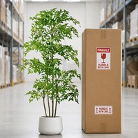 Arbre artificiel Nandina Domestica en pot, résistant aux UV, plantes d'intérieur et d'extérieur, pot blanc, décoration de hall d'entrée