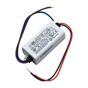 MEAN WELL APC-8-700 8W AC DC กระแสไฟคงที่ 700mA เอาต์พุตเดี่ยวแหล่งจ่ายไฟ LED