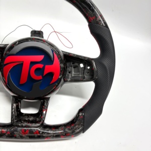 Volante Deportivo VW GTI de Instalación Plug and Play para Teramont, Golf MK7, <span class=keywords><strong>Scirocco</strong></span>, Sportsvan, Sagitar B8, Base Plana - Product Image 5