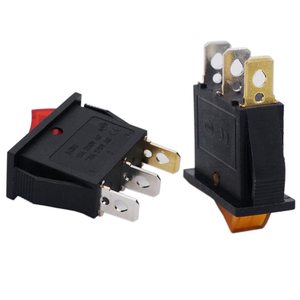 Chất lượng cao Universal Car Phần 3 PINS On-Off Hình Chữ Nhật Chuyển Đổi Rocker chiếu sáng KCD3-101N - Product Image 2