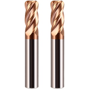 HRC58 2 Flute 4 Flute 6 Flute Flat Square Ball <strong>Nose</strong> Corner Radius Tungsten Solid Carbide <strong>End</strong> <strong>Mill</strong> Tool - Product Image 2