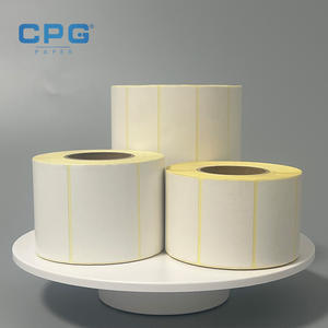 Rollo de Etiquetas de Papel Térmico 50x30mm Multiusos para Códigos de Barras y Códigos QR para Comercio Minorista, Supermercados y Logística - Product Image 1