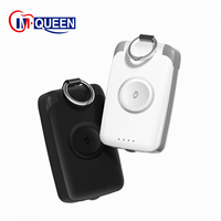 Petite batterie externe portable 2000 mAh avec câble intégré, chargeur sans fil, batterie externe magnétique avec lampe pour montre intelligente pour téléphone portable