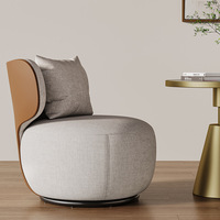 Chaise de canapé pivotante simple lumière luxe salon balcon chaise de loisirs créative chaise de négociation réception minimaliste