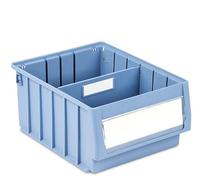 Bacs de rangement en plastique robustes pour quincaillerie, accès facile pour les opérations de picking