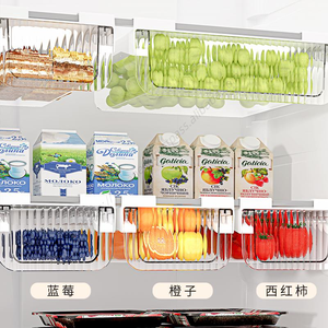 Vente en gros, Meilleure vente : Organisateur de réfrigérateur avec tiroir coulissant et poignée, type étagère et boîte de rangement - Product Image 2
