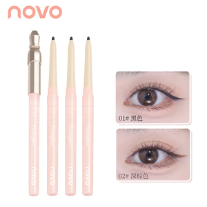 NOVO New Arrival Luxus <span class=keywords><strong>2</strong></span>-in-1 Augenbrauen Eyeliner Bleistift Leicht zu färben Langlebig Wasserdicht Fein Make-up Eyeliner Stift für Frauen - Product Image 1