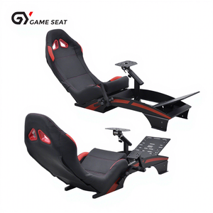Cabina de Simulación de Carreras GY046-3 con Asiento Reclinable, Silla de Carreras para PC PS5, Accesorios de Simulación de Carreras - Product Image 1