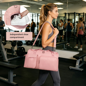 Sac de sport décontracté antivol, sac de sport de fitness, sac à bandoulière, sac fourre-tout, 30-40L, grand format, logo personnalisé, durable, imperméable, nylon, polyester - Product Image 1