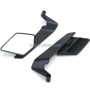 Espejo <span class=keywords><strong>Retrovisor</strong></span> WANOU de Aluminio <span class=keywords><strong>Plegable</strong></span> Tipo Ala de Cuchilla Color Arcoíris con Patrón de Fibra de Carbono para Motocicleta y Scooter Universal - Product Image 2