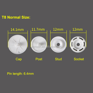 Boutons-<span class=keywords><strong>pression</strong></span> transparents KAM de grande taille 22, boutons-<span class=keywords><strong>pression</strong></span> ronds KAM T8 transparents pour imperméable ou parapluie, haute qualité - Product Image 3