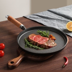 Ustensiles à pizza en métal pré-encuité, poêle à crêpes légère en fonte, poêle à œufs, poêle à frire, petits moules à pizza - Product Image 3