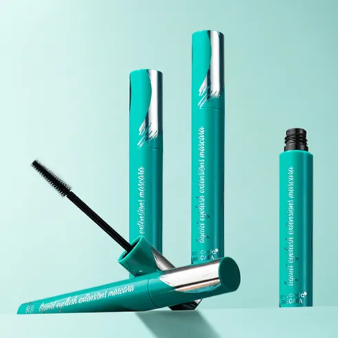 Ibcccndc verde tubo liquido extension per ciglia mascara impermeabile arricciatura lunga nero o marrone ciglia mascara