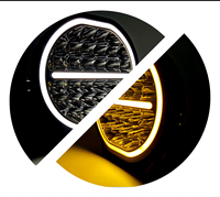 Feux de travail LED 9'' à double couleur DRL 10-36 V, projecteur étanche ECE R10 pour véhicules tout-terrain 4x4, camions et SUV