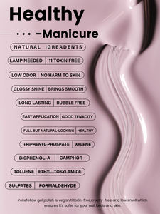 YOKEFELLOW 10ML rosa 10ML Gel tinta unita Semi-permanente UV Gel lucido <span class=keywords><strong>Set</strong></span> 6 <span class=keywords><strong>colori</strong></span> Private Label ammollo Gel - Product Image 3