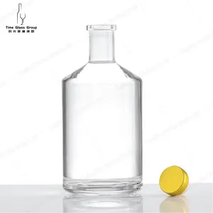 High Quality Drink Glass Bottle 500ml 700ml 750ml Whisky Vodka Empty Liquor Wine Glass Bottle