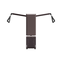 Equipo de gimnasio portátil de gama alta INPEK, entrenamiento todo en uno, Banco de Fitness cruzado con Cable alto, almacenamiento con mancuernas, Metal plegable
