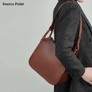 Bolso de Hombro de Cuero con Logotipo Personalizado, Bolso Tote Cuadrado de Gran Capacidad con Correa Ajustable, Bolsos de Mano - Product Image 2