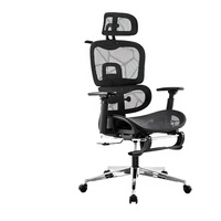 Chaise de conférence exécutive traditionnelle, chaise de bureau ergonomique en maille avec fonctions réglables