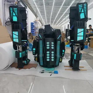 2024 Hot Selling Led Robot Costume Adult Party Robot Led Suits Stilt Robot