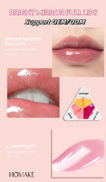 Trio de gloss à lèvres végétalien hydratant et imperméable aux couleurs vibrantes, longue durée, personnalisable, adapté aux voyages, pour tous les looks