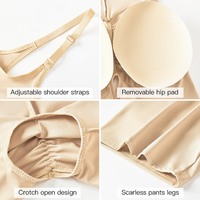 Combinaison de mise en forme pour femmes, post-partum, contrôle du ventre, amincissement de la taille, lifting des fesses, design ouvert à l'entrejambe