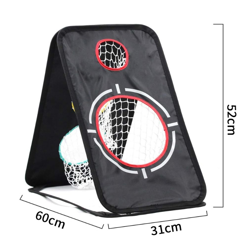Foldable Storage Practice Net Dual Practice Chipping Golf Swing Training Indoor Small Target