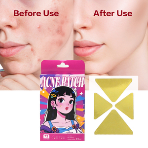 Patch anti-acné hydrocolloïde en forme de X OEM/ODM, invisible et imperméable, pour le traitement des imperfections du visage - Product Image 3