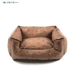 Vente chaude, lit de luxe <span class=keywords><strong>pour</strong></span> animaux de compagnie, <span class=keywords><strong>chien</strong></span> et chat, fourrure artificielle et coton, couvercle amovible, toutes saisons, coussin de niche design, vente en gros - Product Image 1