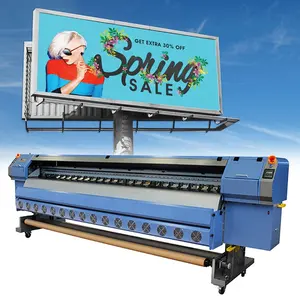 commercial printing km 512i 30pl print head 3.2m wide format roll-to-roll solvent printer with BYHX board for flex banner