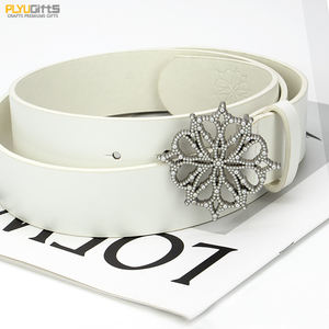 Fibbie per Cinture da Uomo Personalizzabili, Rimovibili, in Pelle PU/Vera Pelle, con Borchie, Metallo, Smalto, Resina Epossidica Nera e Strass, Lussuose e Durevoli - Product Image 3