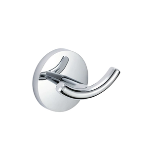 Homedec Современный настенный крючок для халатов и полотенец из нержавеющей стали с хромированным покрытием, <span class=keywords><strong>2</strong></span> крючка, простая установка, гарантия <span class=keywords><strong>3</strong></span> года - Product Image 1