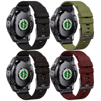 Trendybay nouveau bracelet de montre en Nylon à boucle en acier inoxydable de Style extérieur pour Garmin Fenix 7 7pro bracelet de montre à ajustement rapide 26mm 22mm