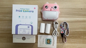 Mini imprimante thermique de poche portable pour enfants, appareil photo pour enfants, cadeaux pour enfants, appareil photo avec autocollants, étiquettes, photos, imprimante sans fil - Product Image 6