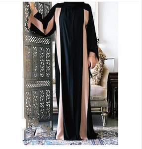 Abaya iranienne brodée en Nida noir de qualité exceptionnelle, Abaya de Dubaï - Product Image 6