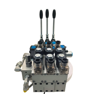 Vanne de commande directionnelle hydraulique à trois voies Huamao 3 bobines 90 litres/min 315 bars manuelle électro-hydraulique - Product Image 1