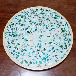 Terrazzo agregados de vidro quebrado chips de vidro luminoso transparente decoração artesanato