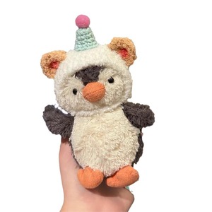 Quần áo chỉ jellycat đậu phộng chim cánh cụt 11cm bé headbands khăn quàng cổ siêu dễ thương phim hoạt hình quần áo phụ kiện trang phục Túi mũ - Product Image 5