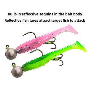 Señuelo de pesca biomimético de cola en T de largo alcance para lubina de Weihai, cebo artificial suave para pesca en todo tipo de aguas - Product Image 3