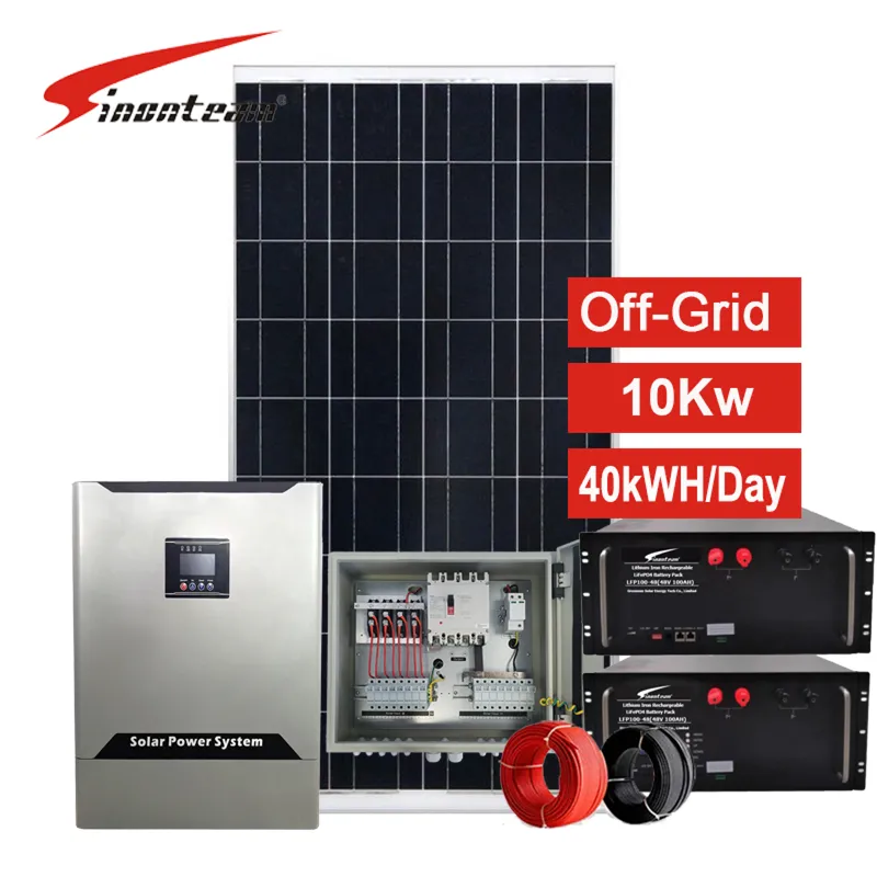 Sistemi solari off grid completo kit di pannelli solari per le case fotovoltaci pannello solare 10kw per L'africa
