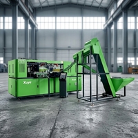 Machine de soufflage par étirage de PET à haute efficacité, contrôlée par PLC, Xuye XUYE-6, 6 cavités, haute productivité, 1000kN