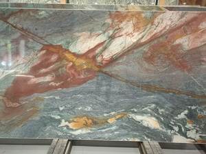 Luxe Poli <span class=keywords><strong>Bleu</strong></span> Luise Quartzite Nature Pierre <span class=keywords><strong>Bleu</strong></span> Vangogh Quartzite Comptoir Île - Product Image 3