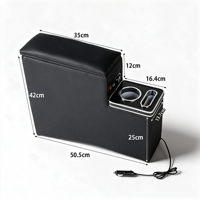 Boîte de rangement pour console avant et arrière Toyota Sienta série 170 H27.7 avec charge rapide QC3.0 et 2 ports USB, accoudoir de voiture